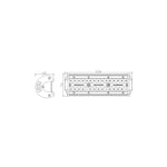 Kamar LB0088 LED darba gaismas panelis, 60 LED, 39 W, 3900 lm, 12/24 V