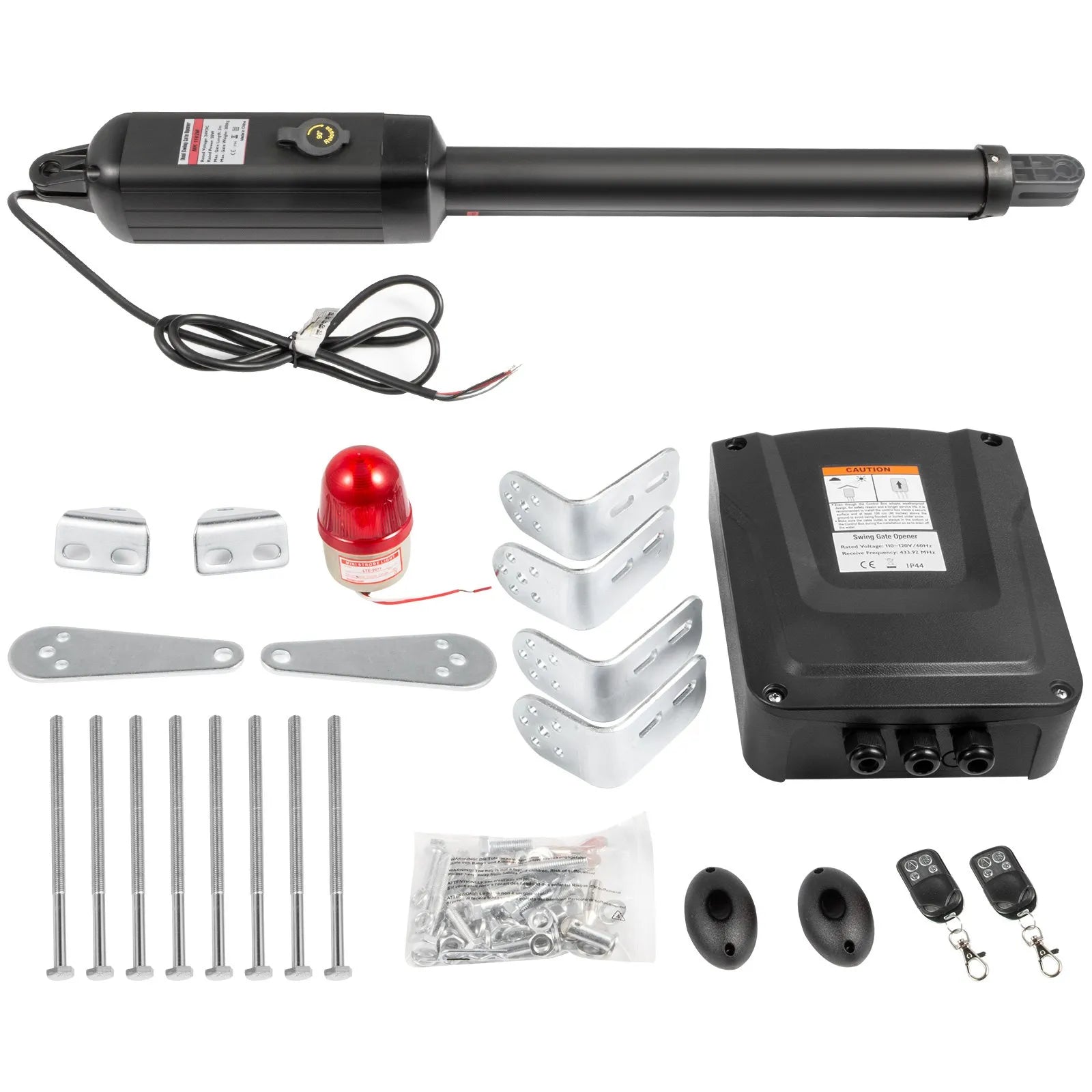 VEVOR Lineārais veramo vārtu atvērējs 380 kg, ar tālvadības pulti, vārtiem līdz 5,5 m garumā