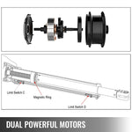 VEVOR Automātiskais divkustību vārtu atvērējs garāžas vārtiem 457 mm
