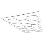 VEVOR sešstūru LED garāžas gaismeklis 672W, 80640lm, 6500K, 14 sekcijas