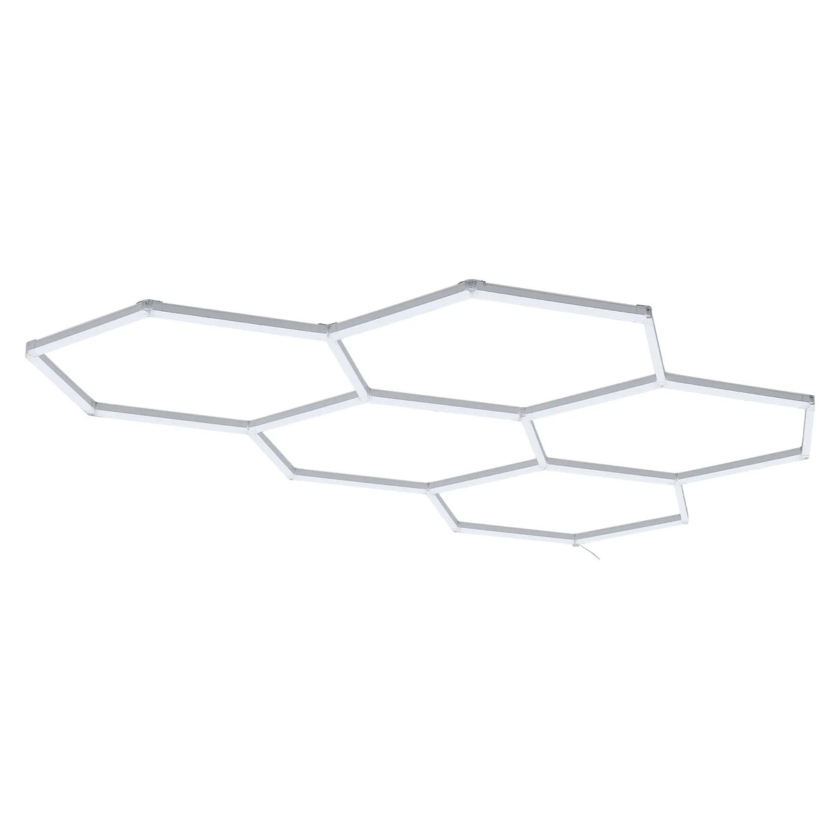 VEVOR sešstūru LED garāžas gaismeklis 240W, 28800lm, 6500K, 5 sekcijas