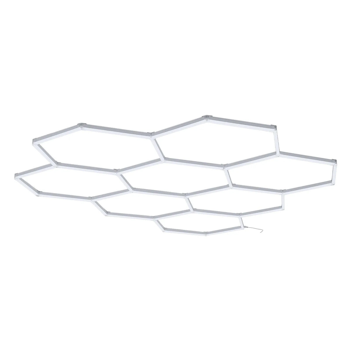 VEVOR sešstūru LED garāžas gaismeklis 248W, 29760lm, 6500K, 8 sekcijas