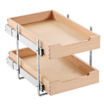VEVOR 2 līmeņu izvelkamais skapja organizators, ar mīkstu aizvēršanu, izvelkams koka atvilktne 35,5 cm x 53,3 cm