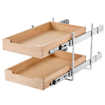 VEVOR 2 līmeņu izvelkamais skapja organizators, ar mīkstu aizvēršanu, izvelkams koka atvilktne 35,5 cm x 53,3 cm