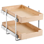 VEVOR 2 līmeņu izvelkamais skapja organizators, ar mīkstu aizvēršanu, izvelkams koka atvilktne 35,5 cm x 53,3 cm