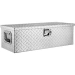 VEVOR smagā tipa alumīnija instrumentu kaste – 30 × 13 × 9,6 cm, sudraba krāsā, ar rokturi, atslēgu slēdzeni, piemērota kravas automašīnām, piekabēm un kemperiem