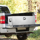 Smagās klases alumīnija instrumentu kaste 990×330×255 mm, sudraba krāsā, ar rokturi un slēdzeni, piemērota kravas automašīnām, treileriem un kemperiem