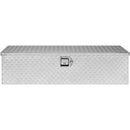 Smagās klases alumīnija instrumentu kaste 990×330×255 mm, sudraba krāsā, ar rokturi un slēdzeni, piemērota kravas automašīnām, treileriem un kemperiem