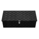 VEVOR smagās slodzes alumīnija kravas automašīnas instrumentu kaste, 762×330,2×243,84 mm rievota uzglabāšanas kaste ar sānu rokturi un slēdzeni ar atslēgām, melna, piemērota piekabēm, pikapiem un kemperiem