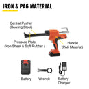 VEVOR elektriline hermeetikapüstol maksimaalse tõmbejõuga 6500 N, sobib 300 ml padrunitele