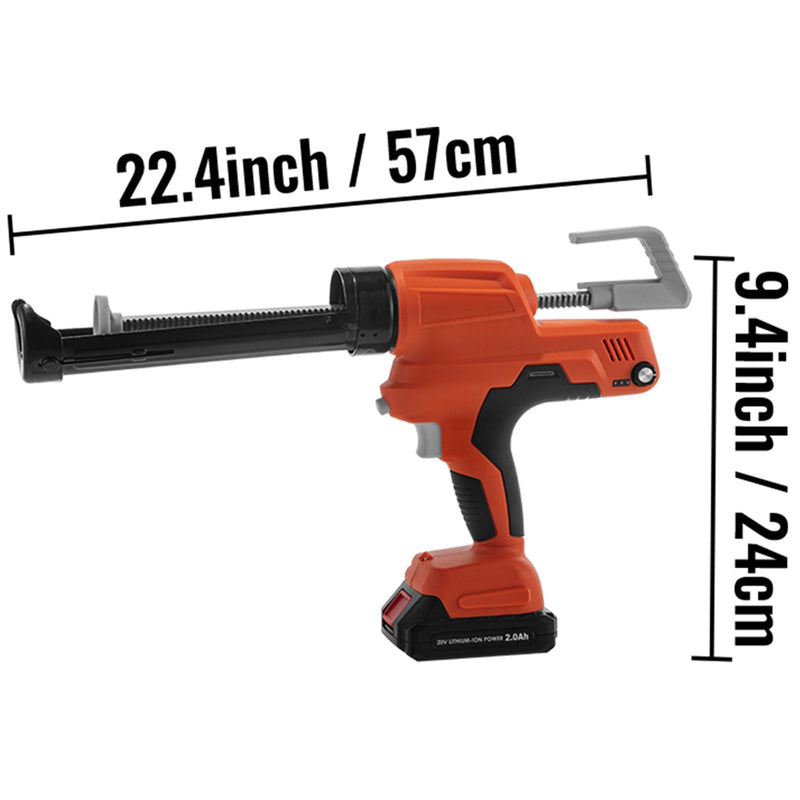 VEVOR elektriline hermeetikapüstol maksimaalse tõmbejõuga 6500 N, sobib 300 ml padrunitele