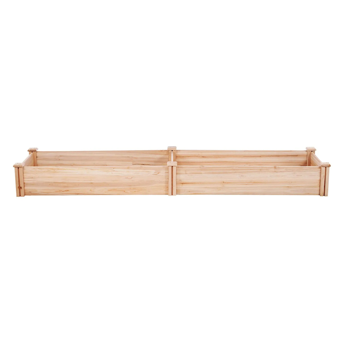 VEVOR paaugstināta dārza dobe 240,8 × 61 × 24,4 cm, koka stādīšanas kaste ar atvērtu pamatni ziedu, dārzeņu un garšaugu audzēšanai dārzā, pagalmā, terasē vai balkonā, burvuda krāsa