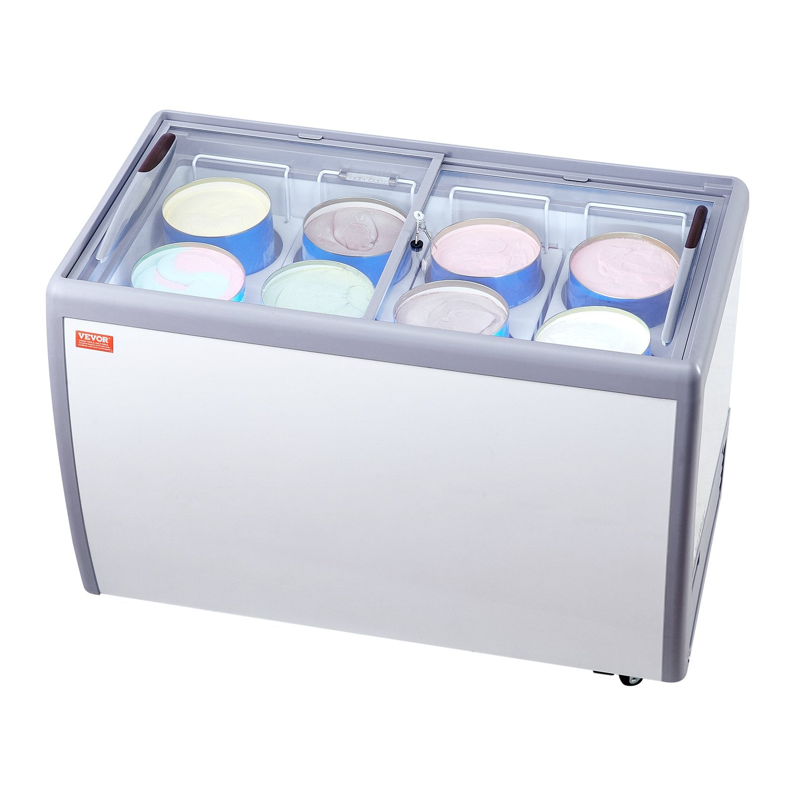 Gelato saldējuma vitrīna, 370 L, komerciāla