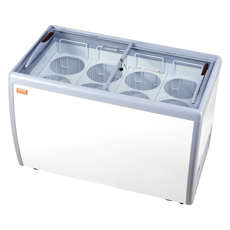 Gelato saldējuma vitrīna, 370 L, komerciāla