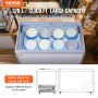 Gelato saldējuma vitrīna, 370 L, komerciāla