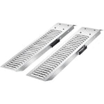 VEVOR piekabes uzbrauktuves, 2 gab., 985 × 225 mm, tērauda uzbraukšanas rampas ar neslīdošu virsmu, kravnesība 544 kg, motocikliem, zāles pļāvējiem, traktoriem un ratiem