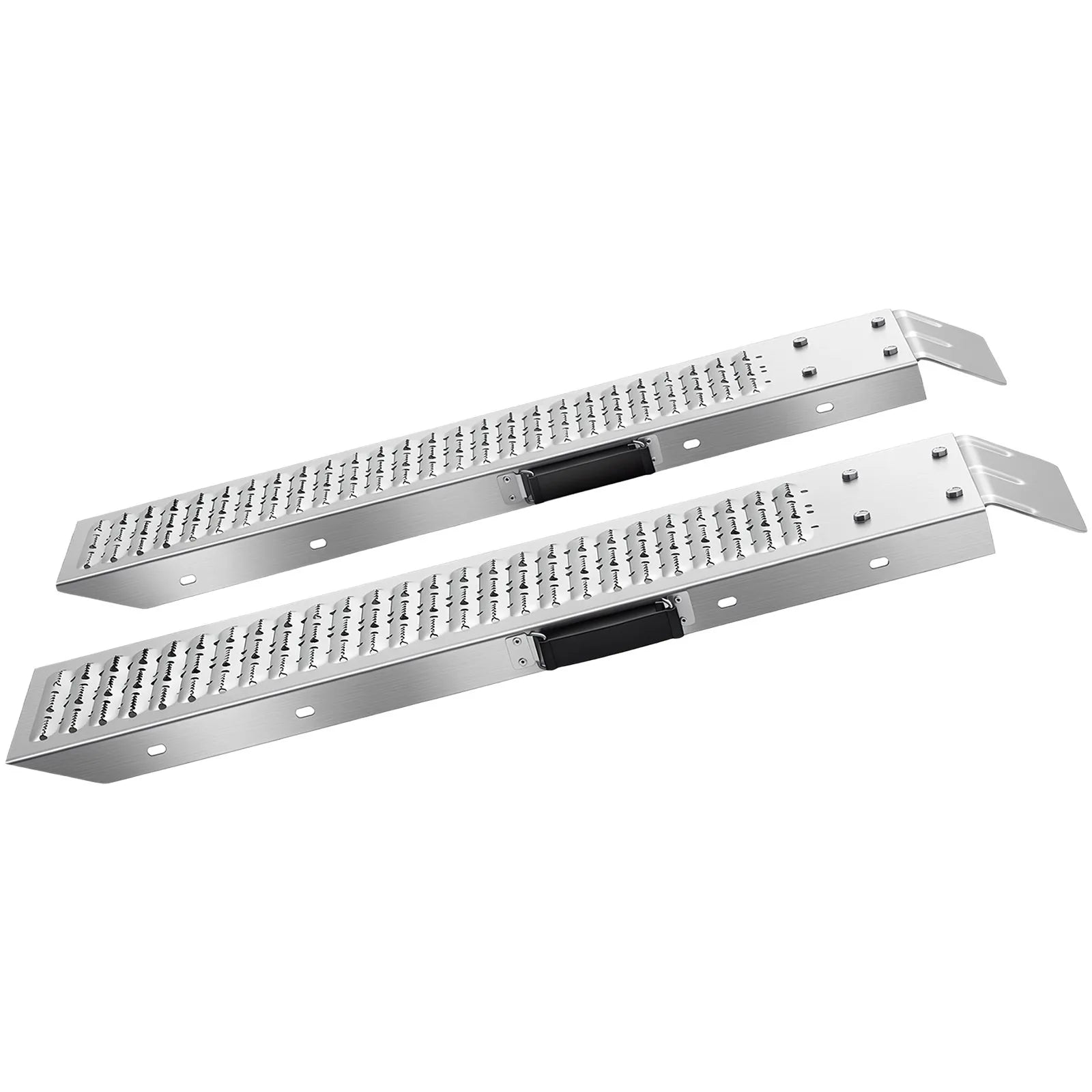 VEVOR piekabes uzbrauktuves, 2 gab., 985 × 225 mm, tērauda uzbraukšanas rampas ar neslīdošu virsmu, kravnesība 544 kg, motocikliem, zāles pļāvējiem, traktoriem un ratiem