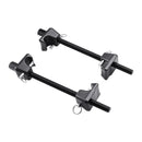 VEVOR spirālatsperu kompresoru komplekts (2 gab.), smagās slodzes atsperu kompresors ar 256 mm darba diapazonu, saderīgs ar 22 mm sešstūra uzgaļu ligzdām, piemērots vieglajām automašīnām, kravas auto un motocikliem, melnā krāsā