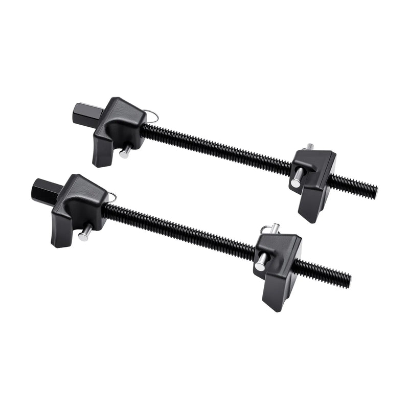 VEVOR spirālatsperu kompresoru komplekts (2 gab.), smagās slodzes atsperu kompresors ar 256 mm darba diapazonu, saderīgs ar 22 mm sešstūra uzgaļu ligzdām, piemērots vieglajām automašīnām, kravas auto un motocikliem, melnā krāsā