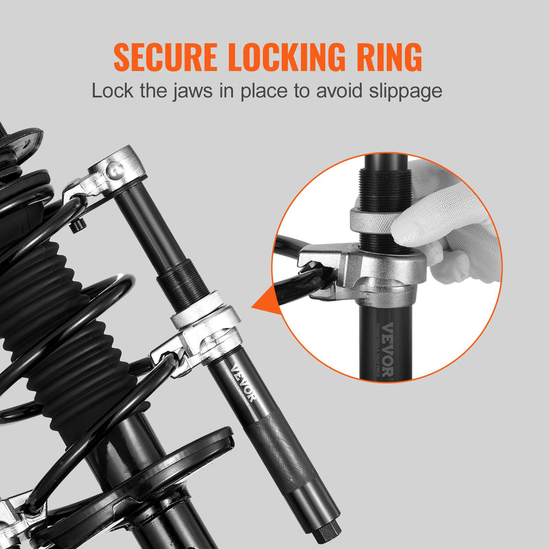 VEVOR atsperu saspiedēja instruments, 2 gab., smagās kategorijas MacPherson stūru atsperu saspiedēju komplekts, 1200,2 kg saspiedēja jauda ar drošības kronšteinu un pārnēsājamu futrāli, piemērots automašīnām, kravas automobiļiem, ATV un UTV