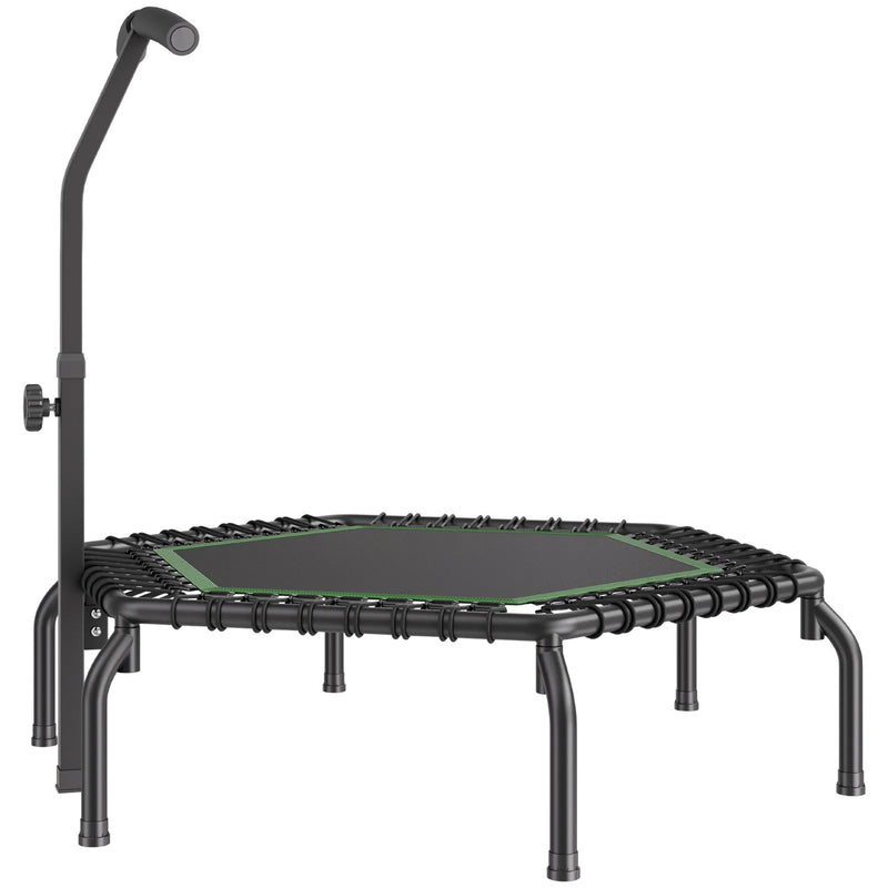 Mini fitnesa batuts 138 cm pieaugušajiem ar rokturi, iekštelpu treniņiem