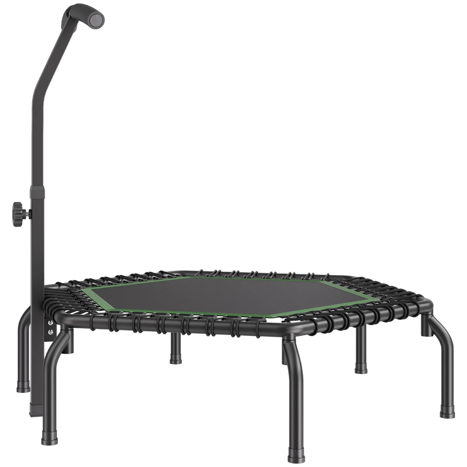 Mini fitnesa batuts 138 cm pieaugušajiem ar rokturi, iekštelpu treniņiem