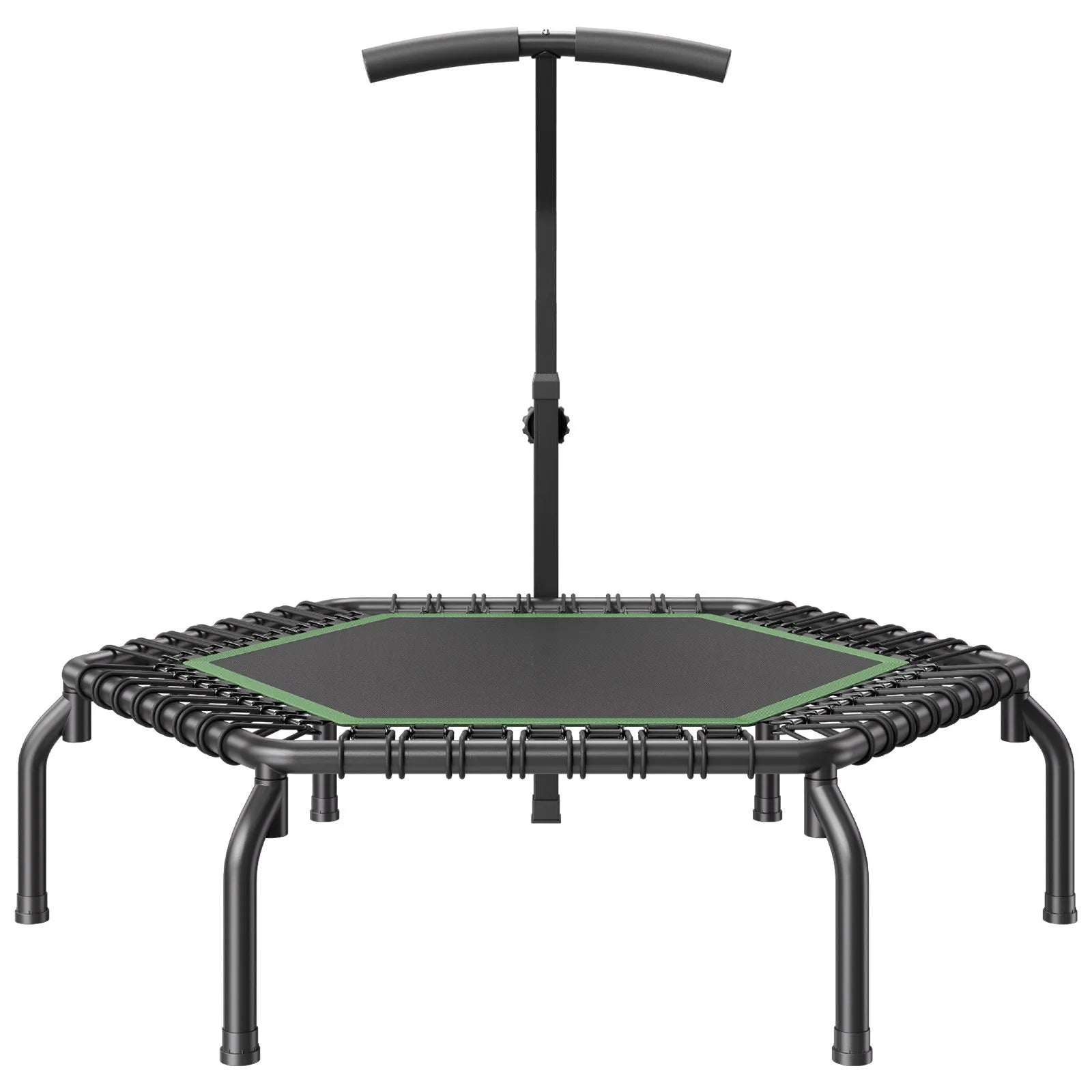 Mini fitnesa batuts 138 cm pieaugušajiem ar rokturi, iekštelpu treniņiem