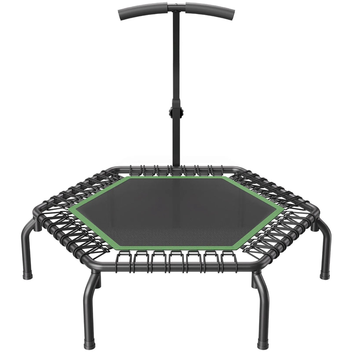 Mini fitnesa batuts 138 cm pieaugušajiem ar rokturi, iekštelpu treniņiem