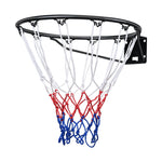 VEVOR basketbola groza stīpa sienas vai durvju montāžai, pastiprināta Q235 tērauda konstrukcija ar dubulto atsperi un tīklu, Ø457 mm standarta grozs lietošanai telpās un ārā, piemērots bērniem un pieaugušajiem