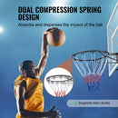 VEVOR basketbola groza stīpa sienas vai durvju montāžai, pastiprināta Q235 tērauda konstrukcija ar dubulto atsperi un tīklu, Ø457 mm standarta grozs lietošanai telpās un ārā, piemērots bērniem un pieaugušajiem