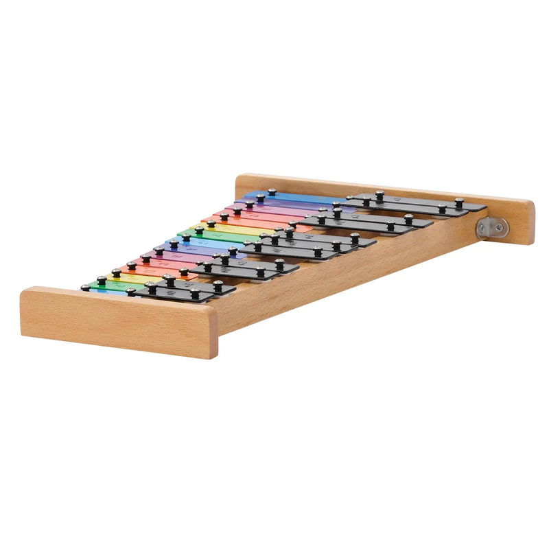 VEVOR 27 toņu glokenspīls/ksilofons ar krāsainiem metāla taustiņiem, profesionāls perkusiju instruments ar 4 vālītēm un pārnēsājamo somu, piemērots iesācējiem un pieaugušajiem