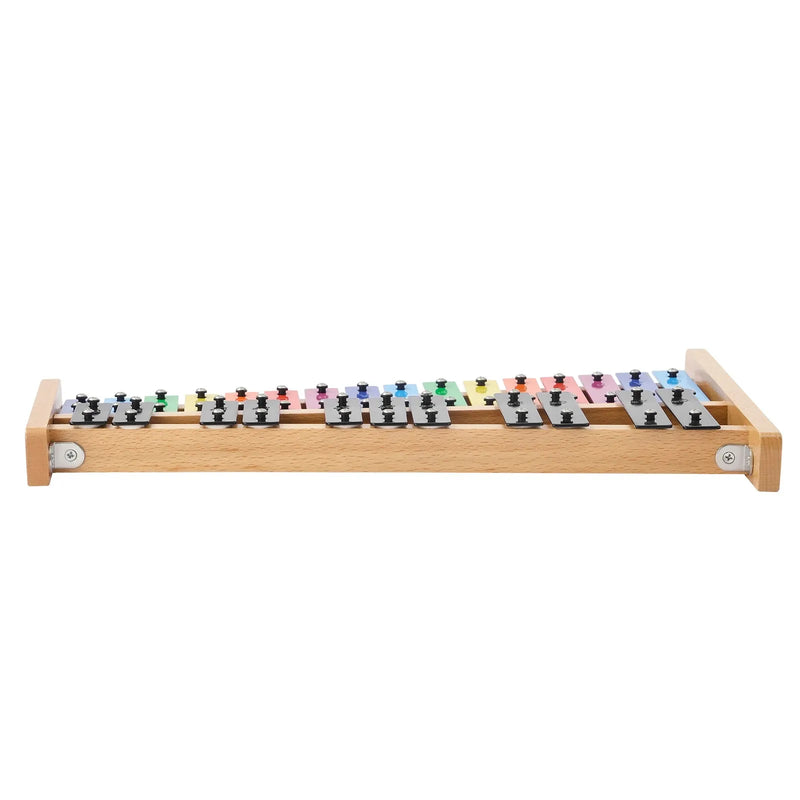 VEVOR 27 toņu glokenspīls/ksilofons ar krāsainiem metāla taustiņiem, profesionāls perkusiju instruments ar 4 vālītēm un pārnēsājamo somu, piemērots iesācējiem un pieaugušajiem
