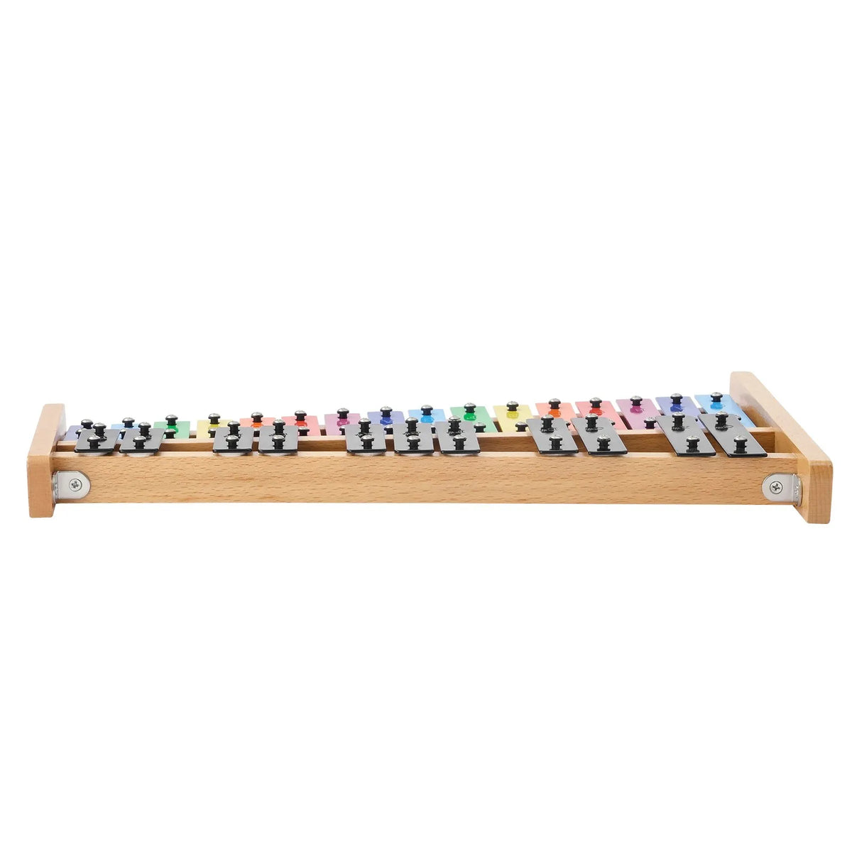 VEVOR 27 toņu glokenspīls/ksilofons ar krāsainiem metāla taustiņiem, profesionāls perkusiju instruments ar 4 vālītēm un pārnēsājamo somu, piemērots iesācējiem un pieaugušajiem