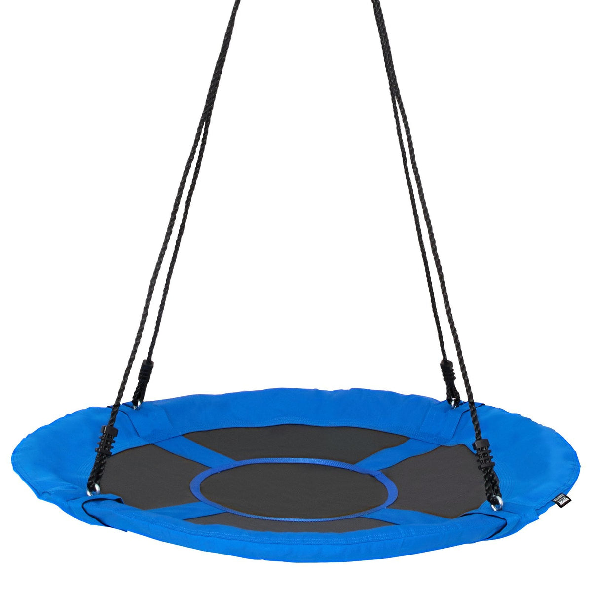 VEVOR 102 cm apaļās šūpoles bērniem, celtspēja 340 kg, 900D zils oksforda audums