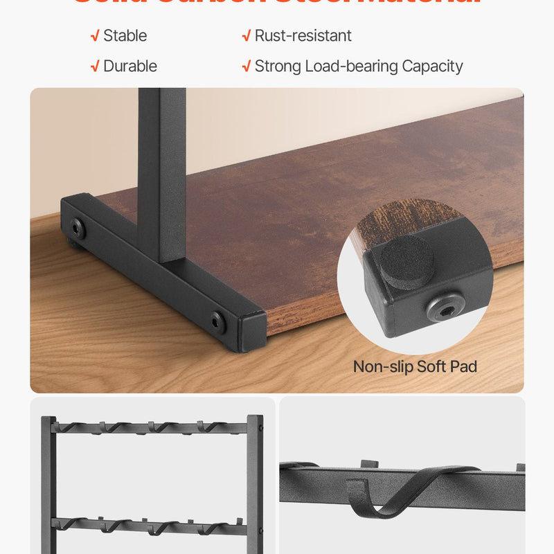 VEVOR Krūžu turētājs ar 16 āķiem un koka uzglabāšanas bāzi