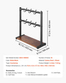 VEVOR Krūžu turētājs ar 16 āķiem un koka uzglabāšanas bāzi