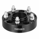 38 mm distanceri (5×127 mm), foršēti riteņu adapteri, 4 gab., melni