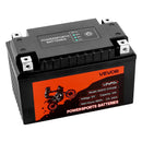 VEVOR motocikla akumulators 12 V 4 Ah LiFePO4 litija, iepriekš uzlādēts, bezapkopes, augstas veiktspējas, piemērots ATV, motocikliem, ūdens motocikliem, skūteriem, UTV un citiem transportlīdzekļiem