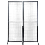 Сетчатые демонстрационные панели VEVOR 61 × 170 см, 2 шт, с Т-образными напольными стойками, двухсторонние, с дополнительными крючками и креплениями - подходят для выставок и торговых площадей