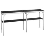 VEVOR pārnēsājams izstāžu podiums, 198 × 38,5 × 88 cm, salokāms reklāmas stends ar sienu, uzglabāšanas plauktu un pārnēsājamo somu