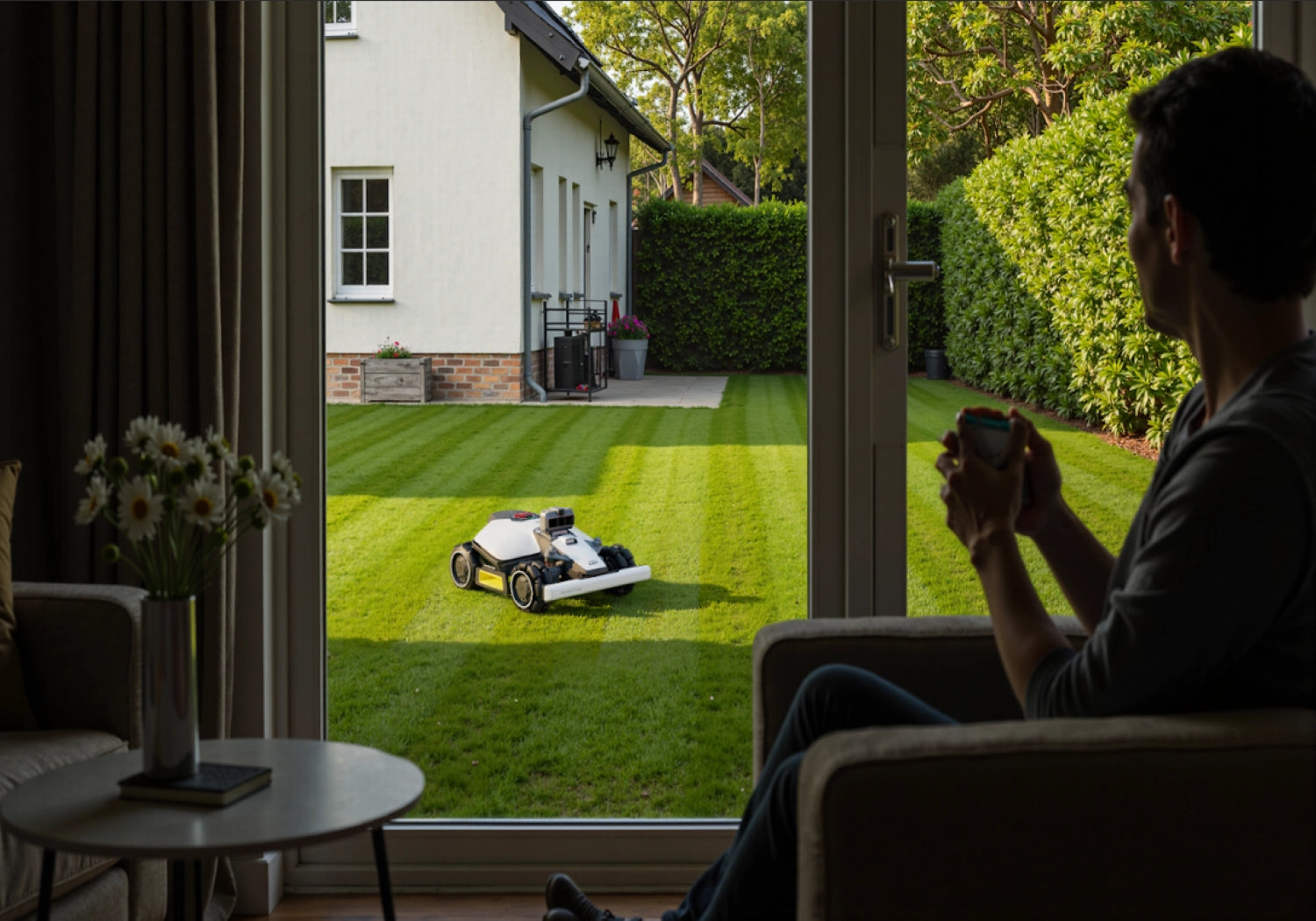 1500 m²_MAMMOTION LUBA bezvadu robotizētais zāles pļāvējs līdz 1500 m², ar AWD piedziņu, LiDAR un AI kamerām