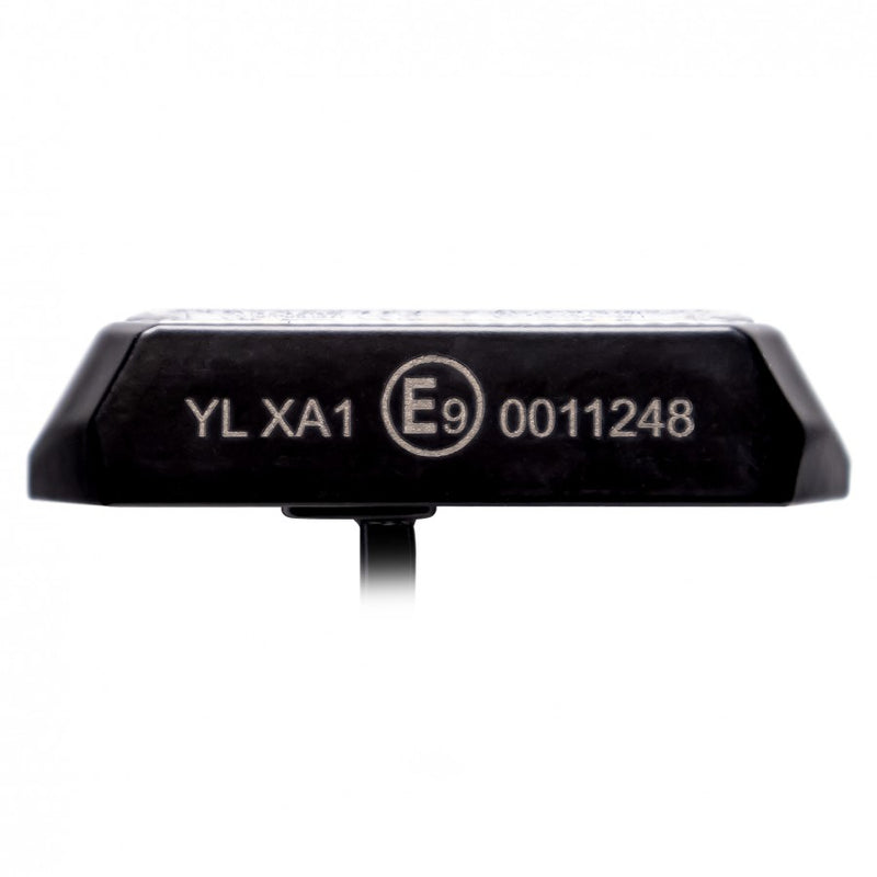 9W LED-stroboskoparmatur, 12-24V, 3 lysdioder, svart, 5m kabel
