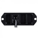 9W LED-stroboskoparmatur, 12-24V, 3 lysdioder, svart, 5m kabel