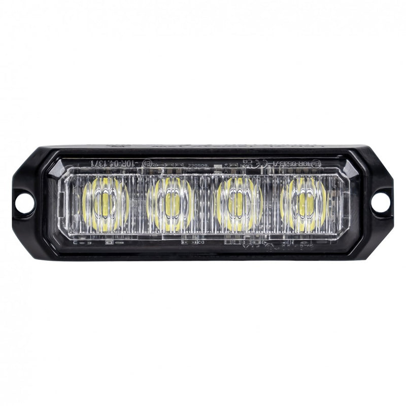KAMAR LED strobo brīdinājuma lampa LW0025-ALR-1 12 W 12/24 V IP67 oranža ar 4 LED un ECE R65/R10 sertifikāciju