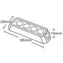 KAMAR LED strobo brīdinājuma lampa LW0025-ALR-1 12 W 12/24 V IP67 oranža ar 4 LED un ECE R65/R10 sertifikāciju
