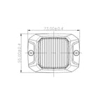 KAMAR 10W LED strobo lampa LW0043, R10/R65 XA2, 12/24V, oranža