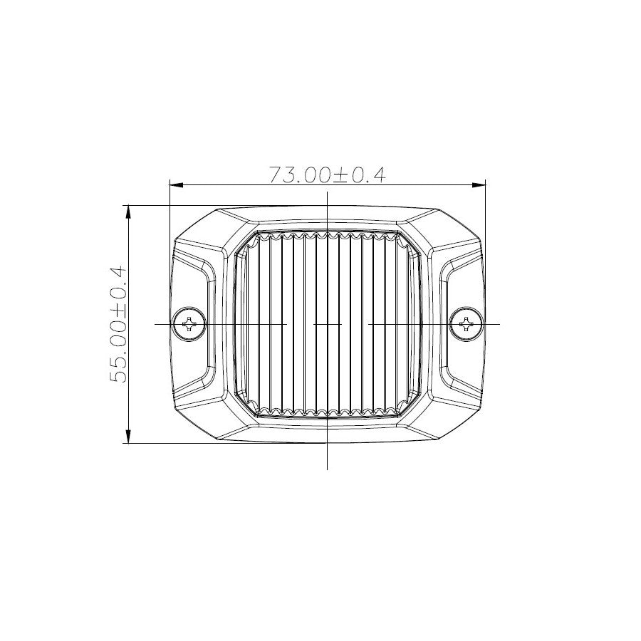 KAMAR 10W LED strobo lampa LW0043, R10/R65 XA2, 12/24V, oranža