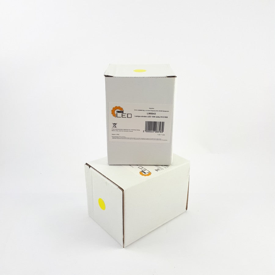 KAMAR 10W LED strobo lampa LW0043, R10/R65 XA2, 12/24V, oranža