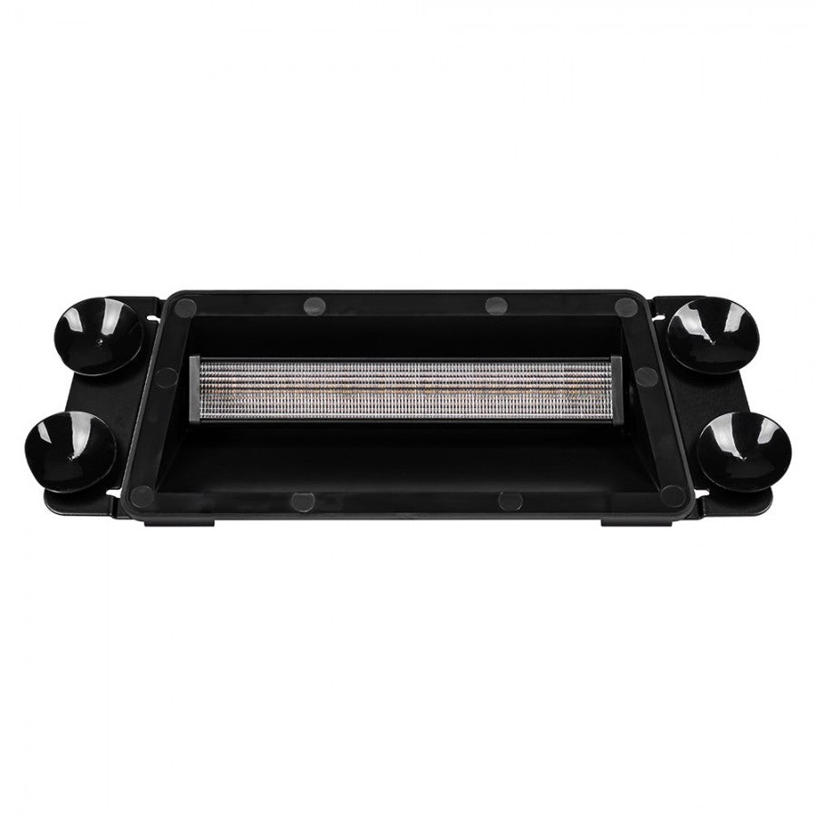 KAMAR 24 LED oranža stroboskopa brīdinājuma lampa ar piesūcekņiem, 12–24 V avārijas signālgaisma ar 3 mirgošanas režīmiem, IP65, cigarešu aizdedzinātāja pieslēgums
