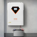 VEVOR hibrīdais saules invertors 6000 W, viss vienā tīras sinusoidās strāvas invertors–lādētājs, 48 V DC uz vienfāzes 220–230 V AC, ar iebūvētu 120 A MPPT saules kontrolieri, paredzēts autonomām sistēmām ar svina-skābes un litija akumulatoriem